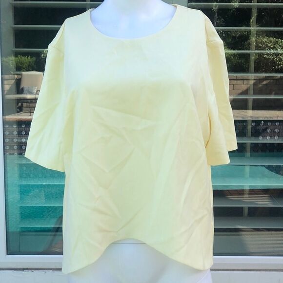 WAYF Hardy Short Sleeve Asymmetric Blouse Size XXL - Picture 3 of 8